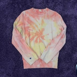 Tie-Dye Champion Crewneck Pullover